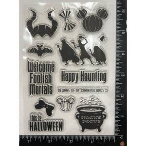 Disney Halloween-Themed hocus pocus Clear Stamps Set For Crafting & Scrapbooking